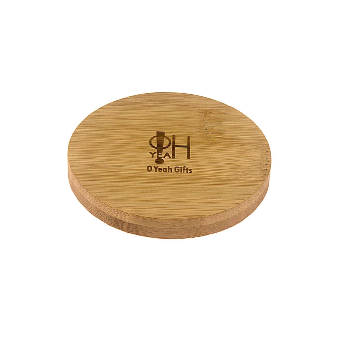 Pink Salmon Ceramic Planter with Bamboo Saucer | 3.5" Round