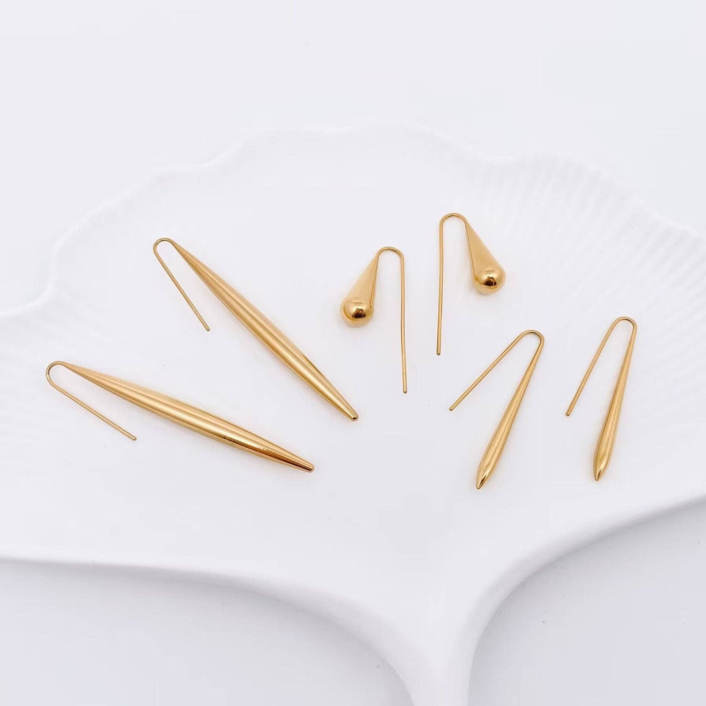 Exquisite 18k Gold Plated Stainless Steel Earrings - FGS