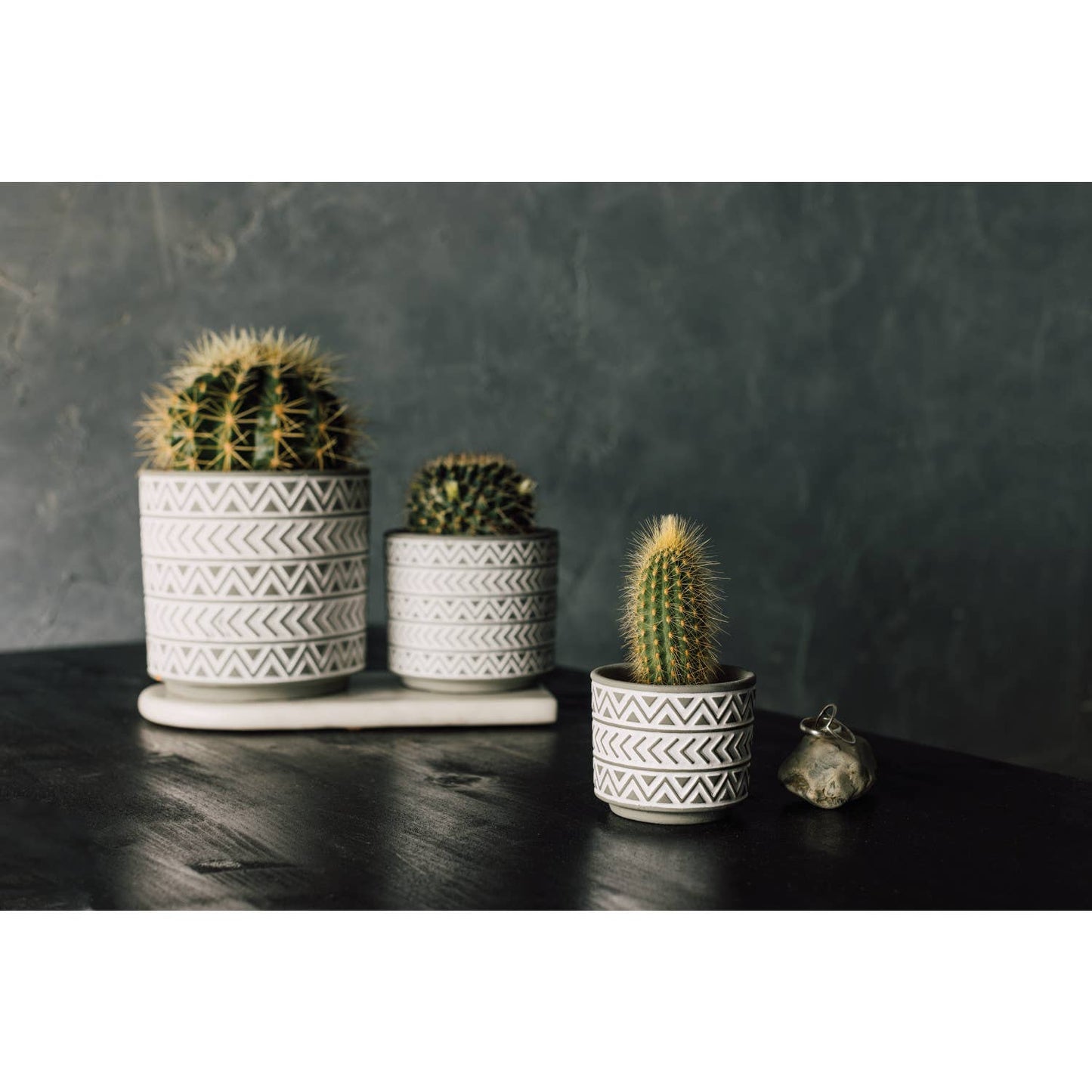Gray Spark Plant Pot